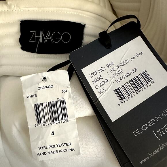 Zhivago The Vendetta Mini Dress White - Picture 15 of 16